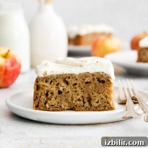 Low-Sugar Cream Cheese Frosting Recipe 3 Apple cake with cream cheese frosting.