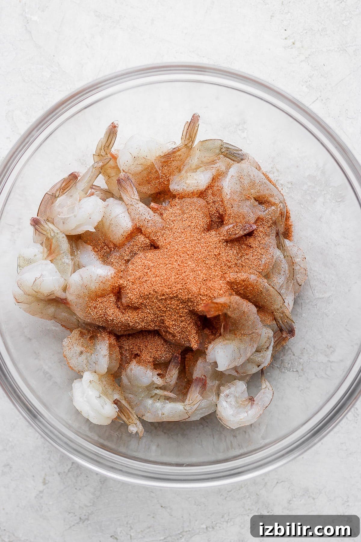 raw shrimp in cajun seasoning 