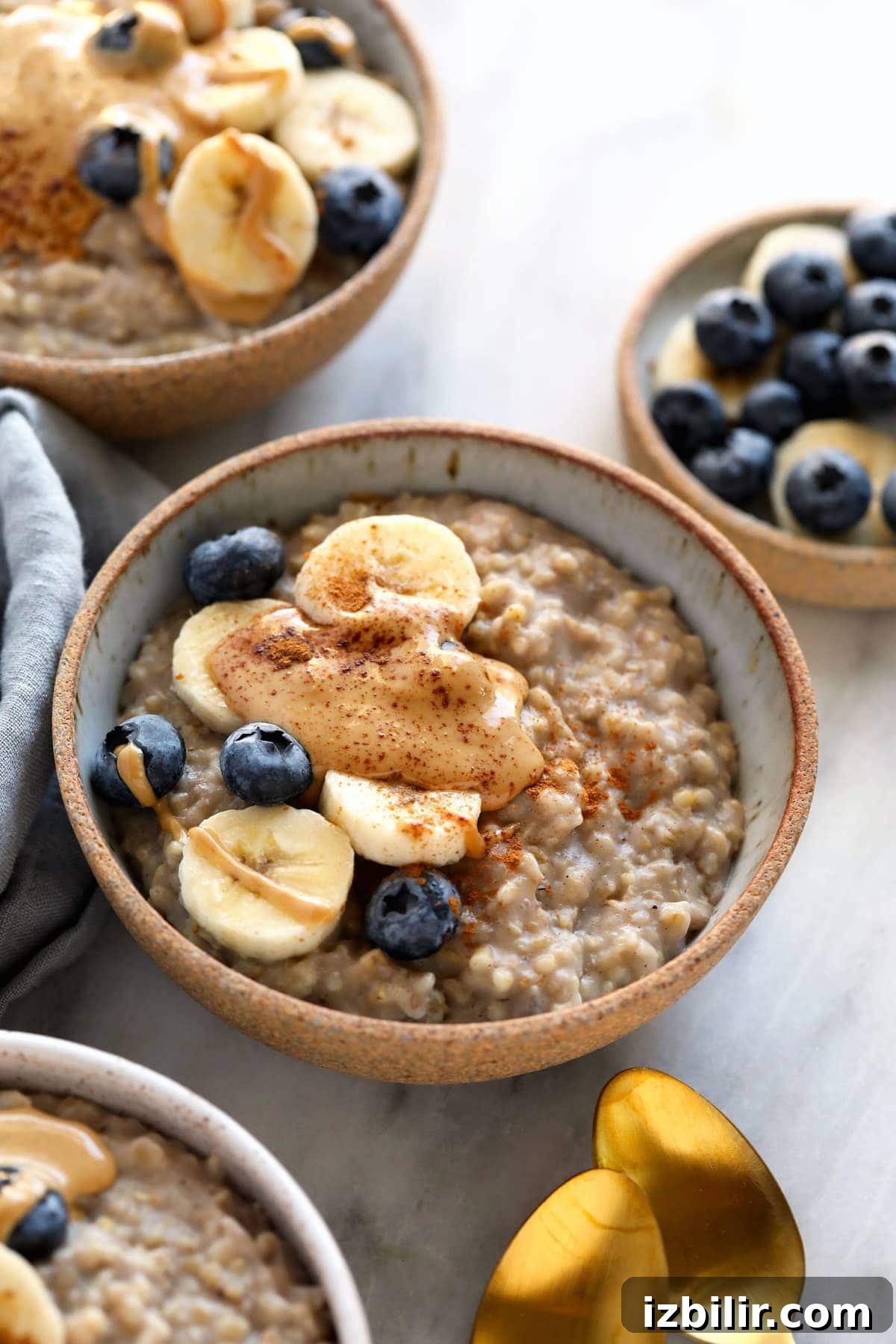 steel cut oats in bowl