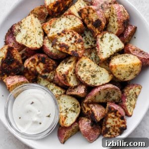 roasted red potatoes in a bowl