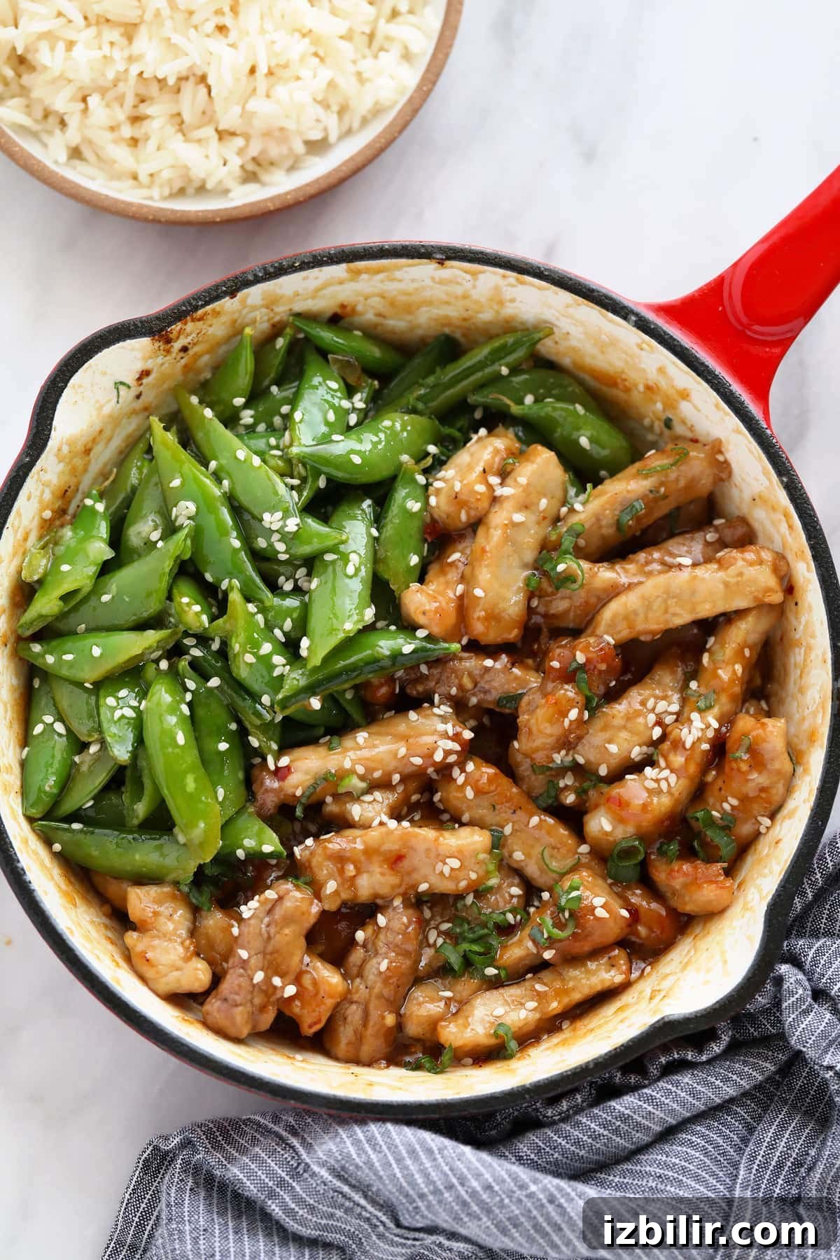 Sticky Honey Pork Recipe and 20 Pork Variations 10 sticky honey pork in pan