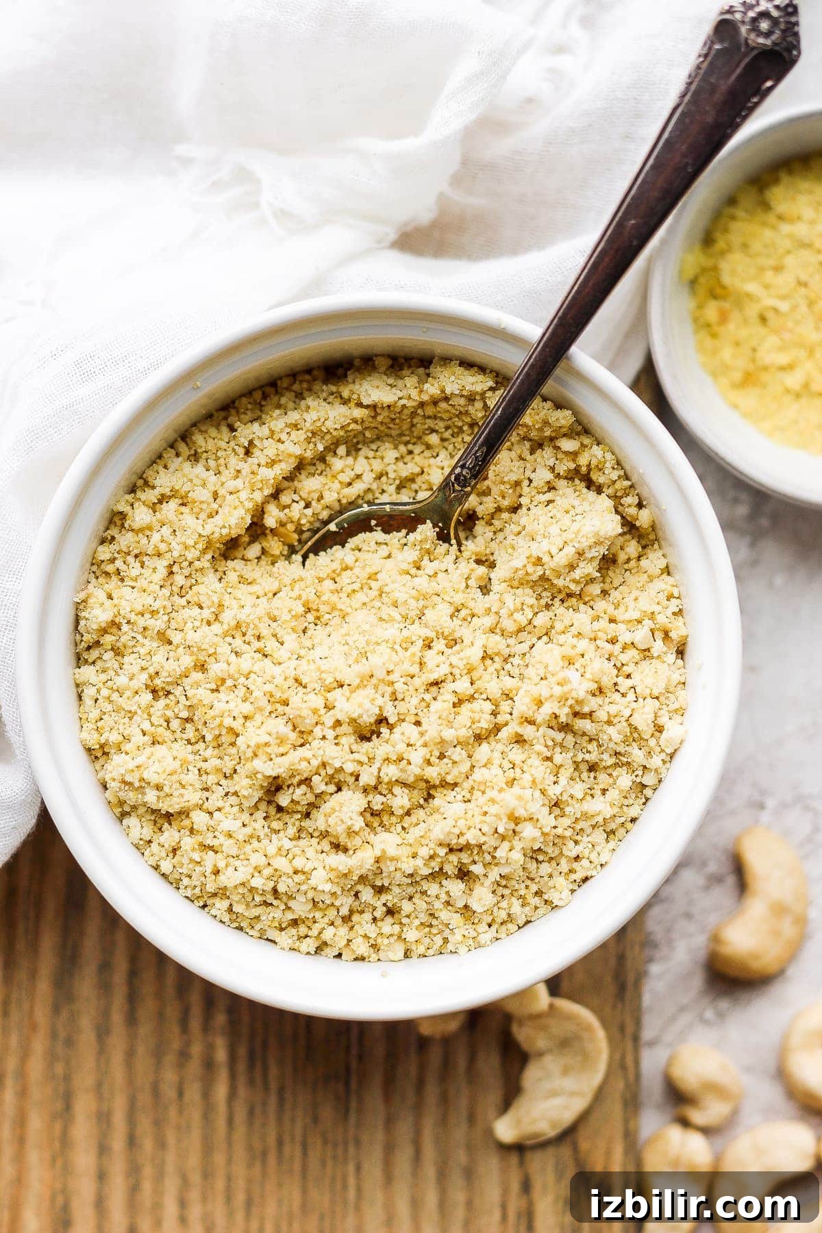 5-Ingredient Vegan Parmesan Cheese vegan parmesan cheese in a bowl