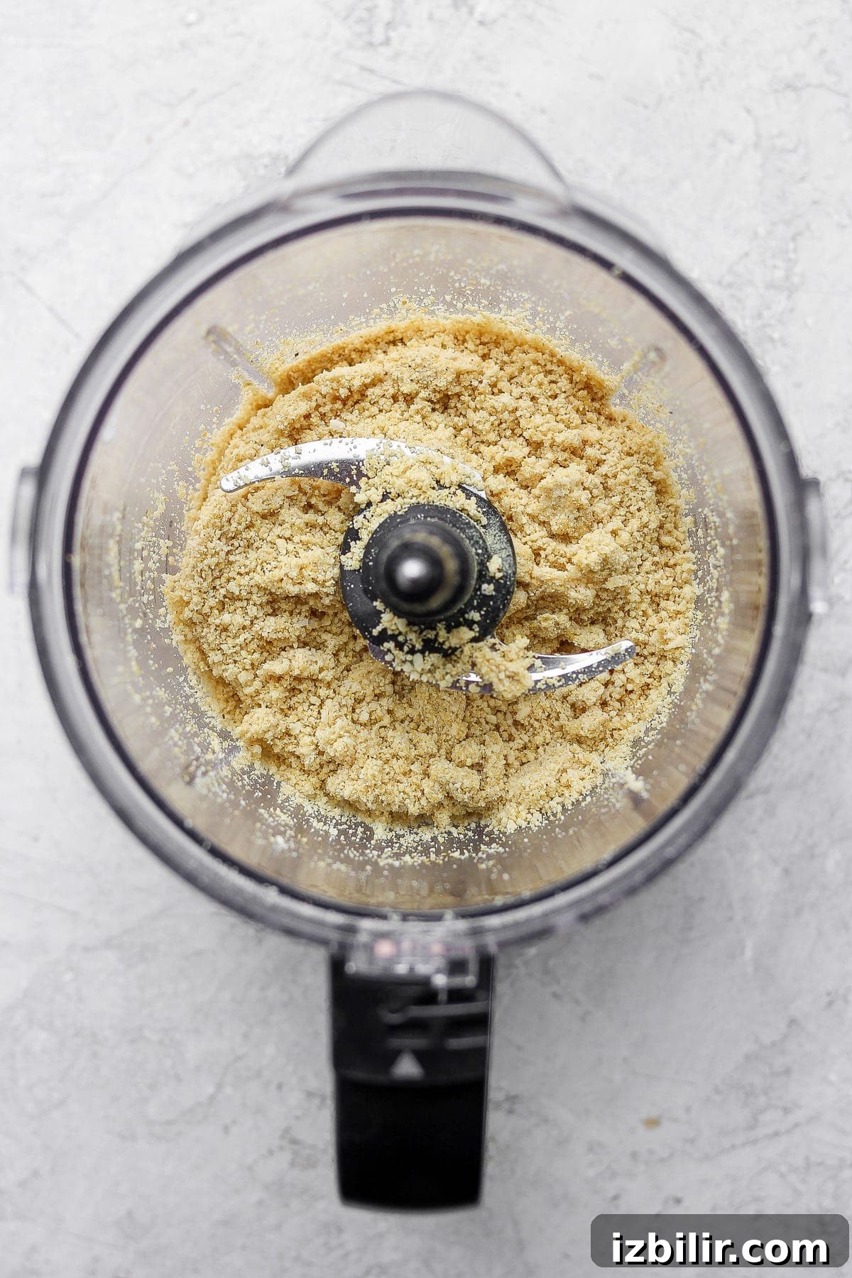 Blended Vegan Parmesan Cheese vegan parmesan cheese blended to perfection in a food processor