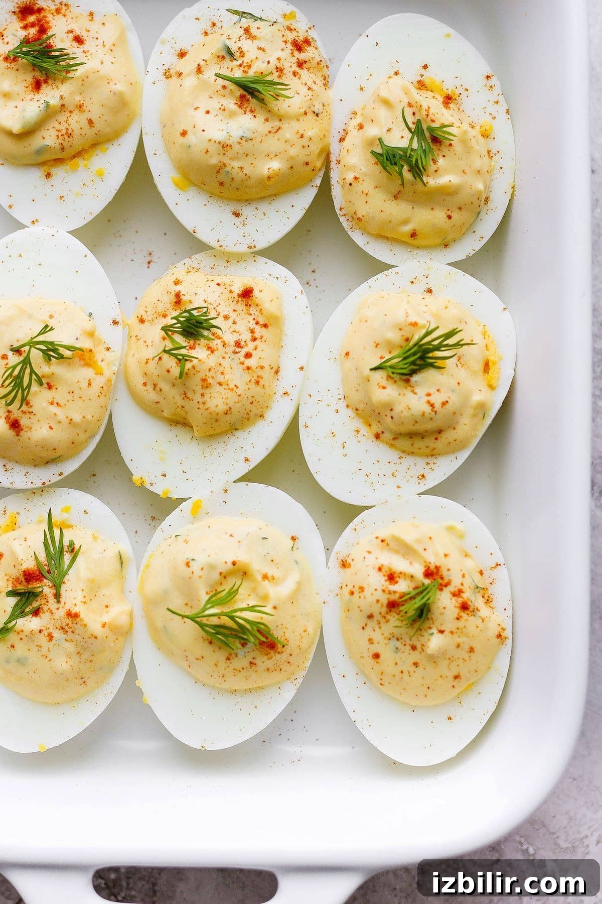 Deviled eggs in a serving dish easy deviled eggs in a serving dish