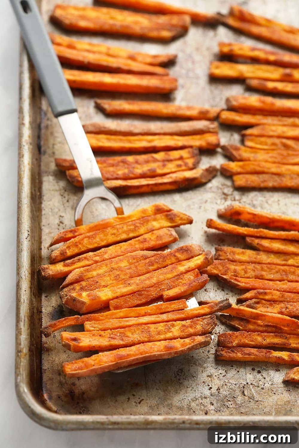 Crispy baked sweet potato fries Crispy baked sweet potato fries