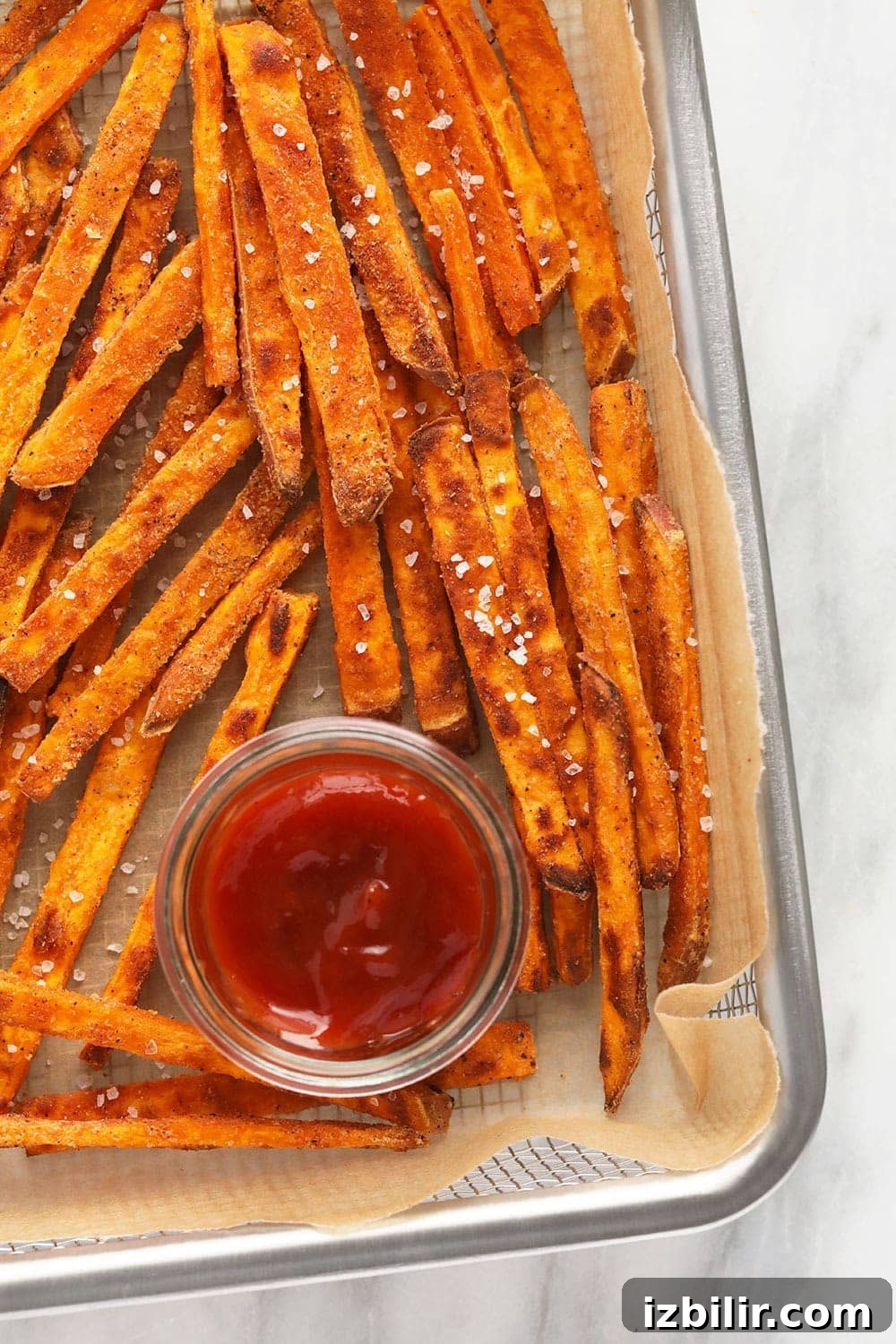 Crispy baked sweet potato fries Crispy baked sweet potato fries