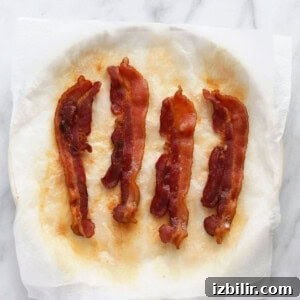 Crispy Microwave Bacon in Minutes 7 bacon in plate.