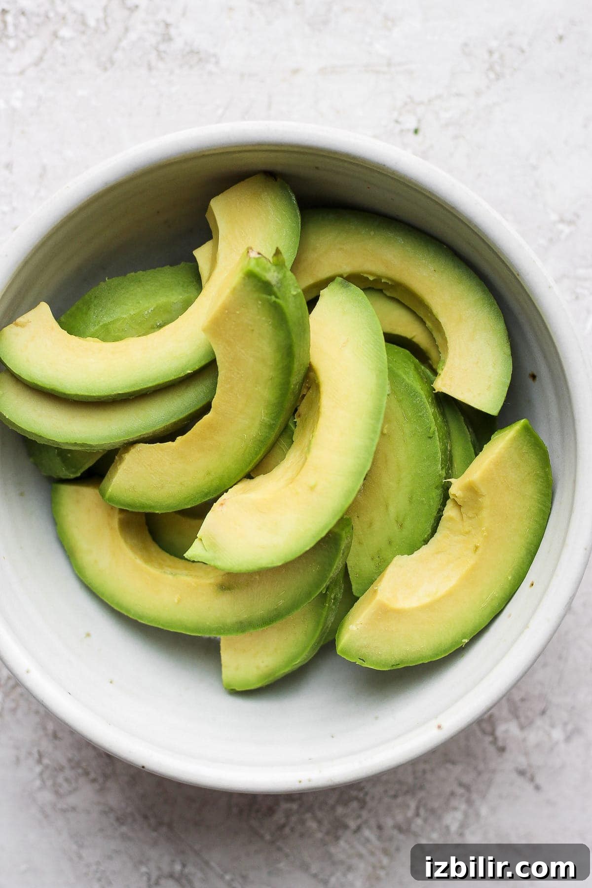 frozen avocado slices in a bowl