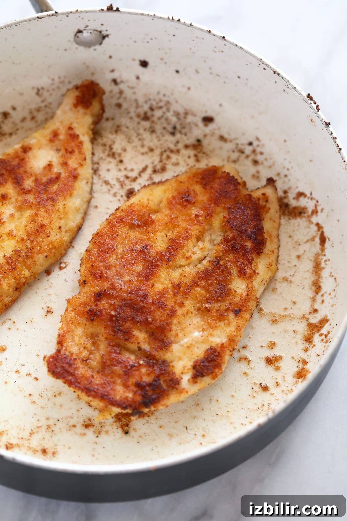 pan frying parmesan crusted chicken 