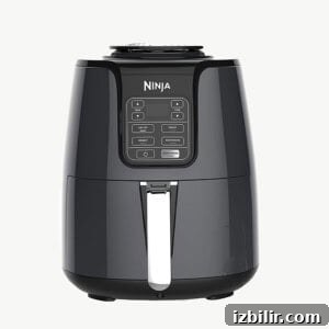 air fryer on white background