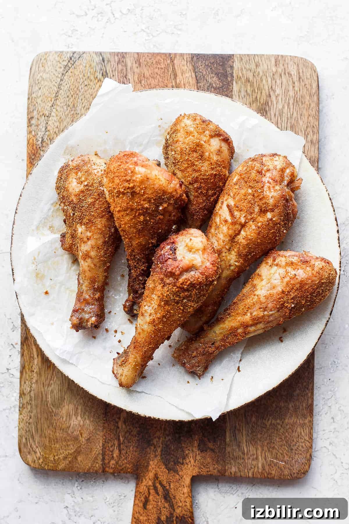 Plate of smoked chicken legs. plate of smoked chicken legs