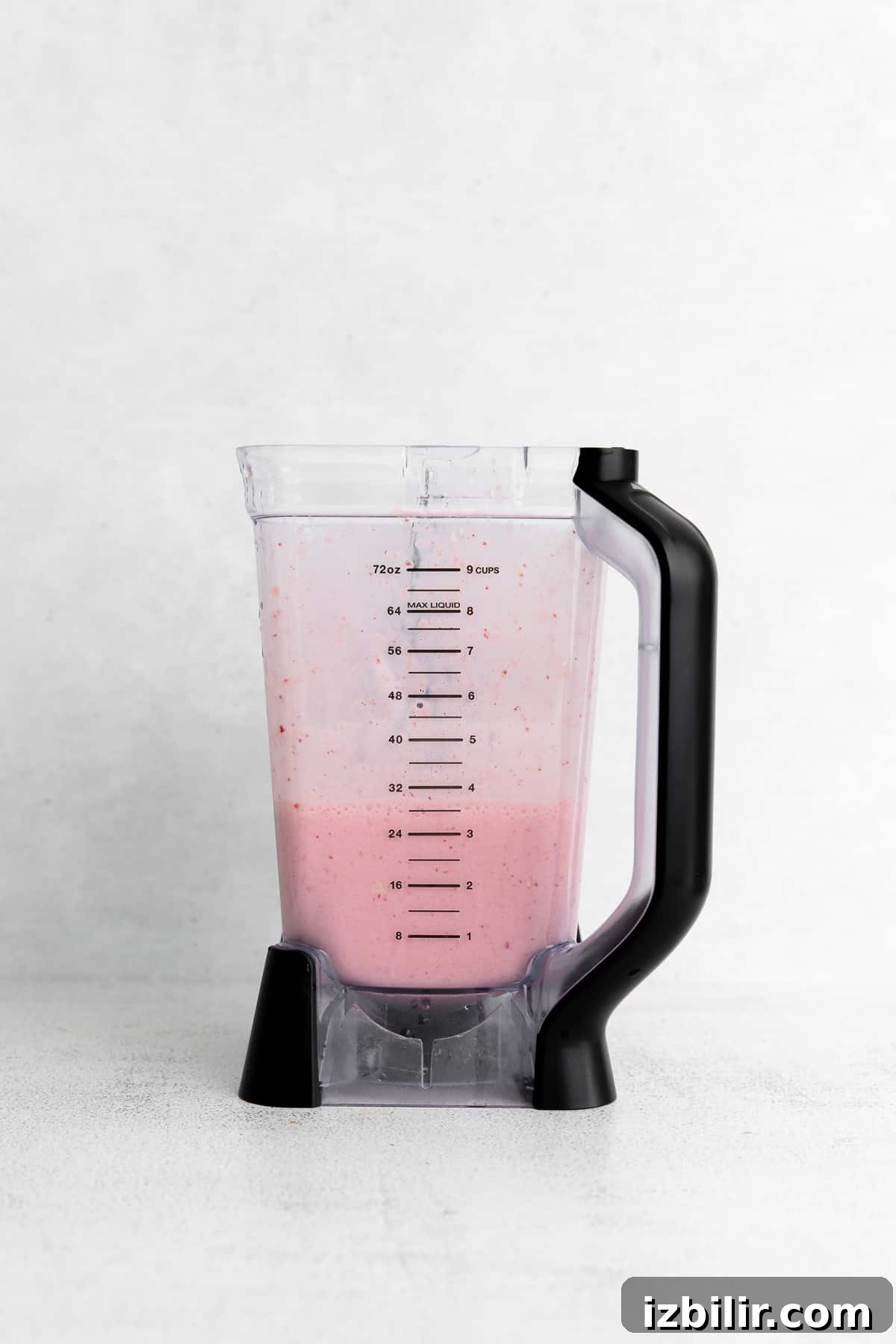 Refreshing Watermelon Smoothie Recipe 5 A watermelon smoothie in a blender.