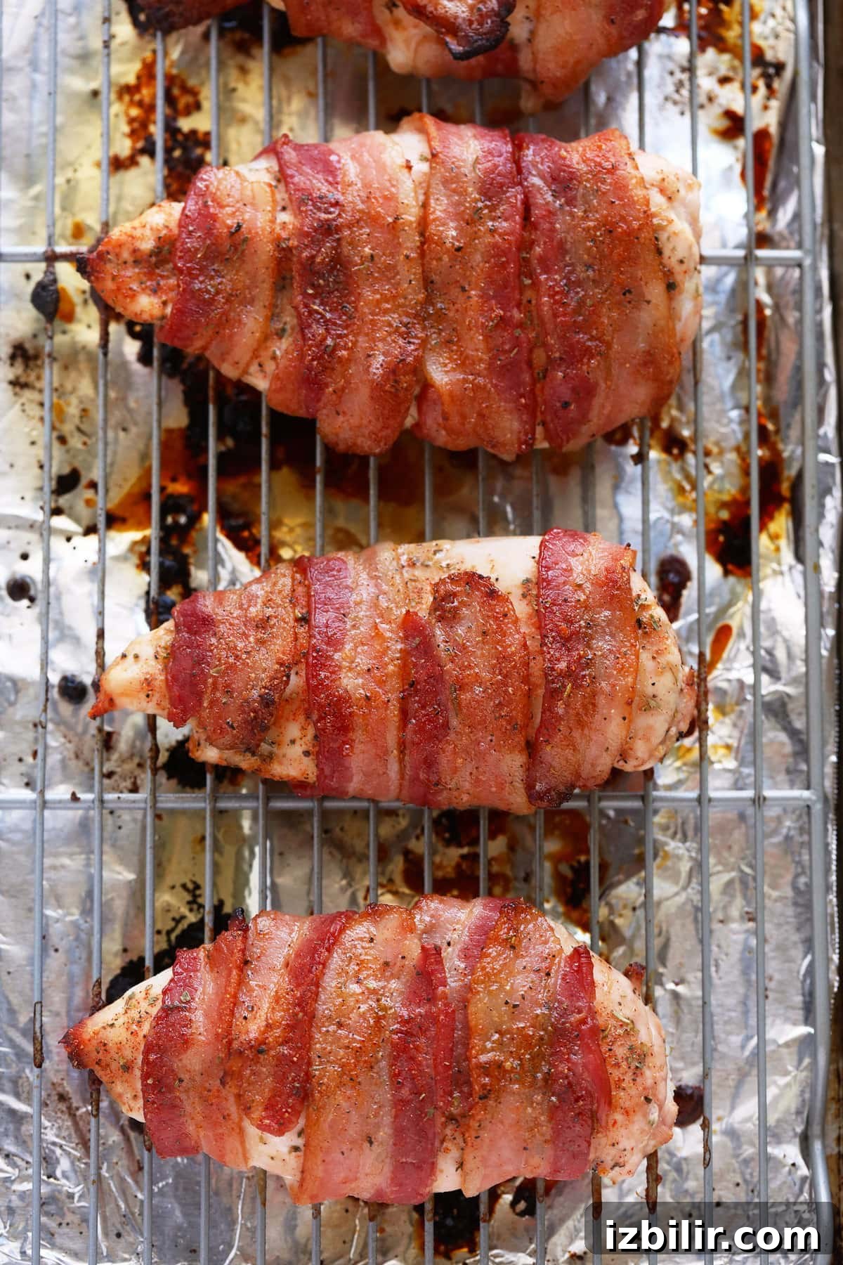 chicken on baking rack