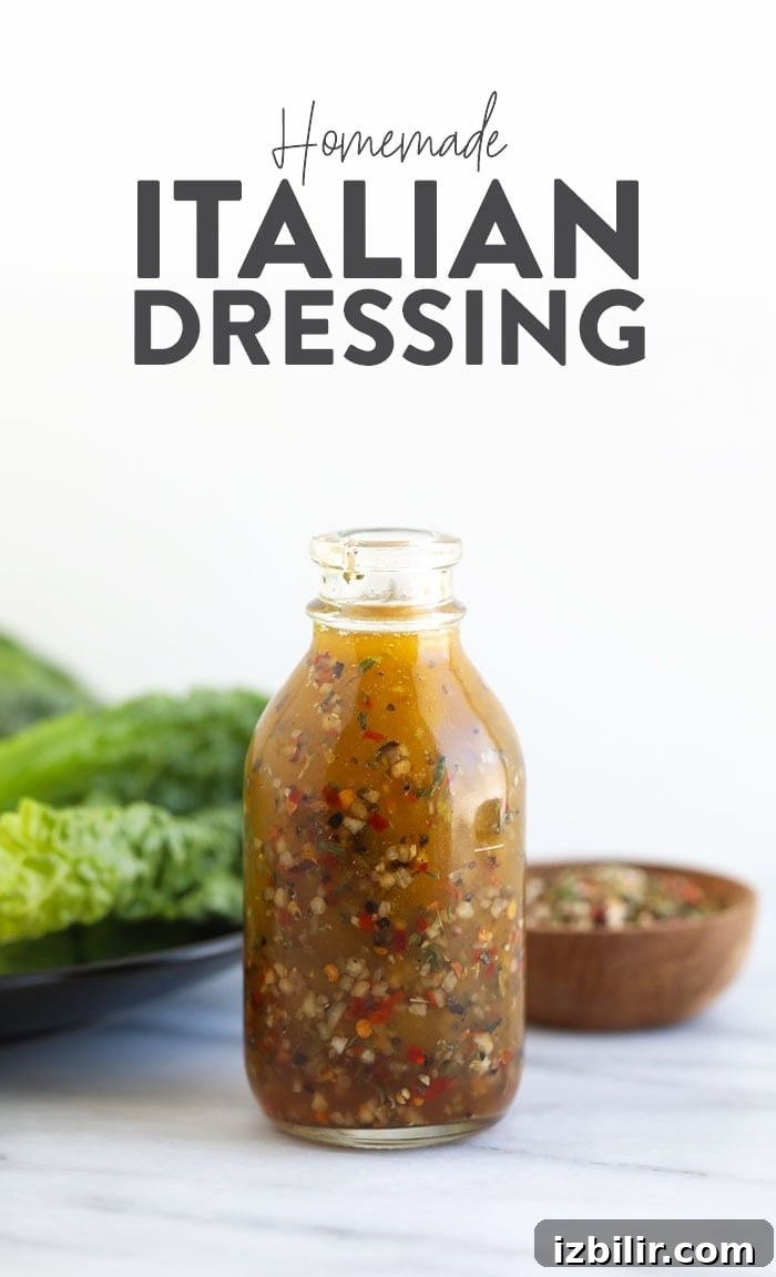 Italian dressing in a jar.