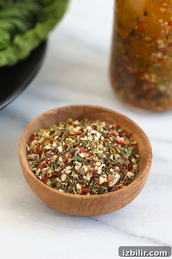 A bowl of Italian seasoning.