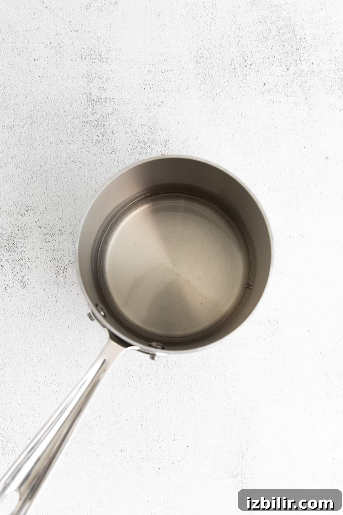 simple syrup in saucepan