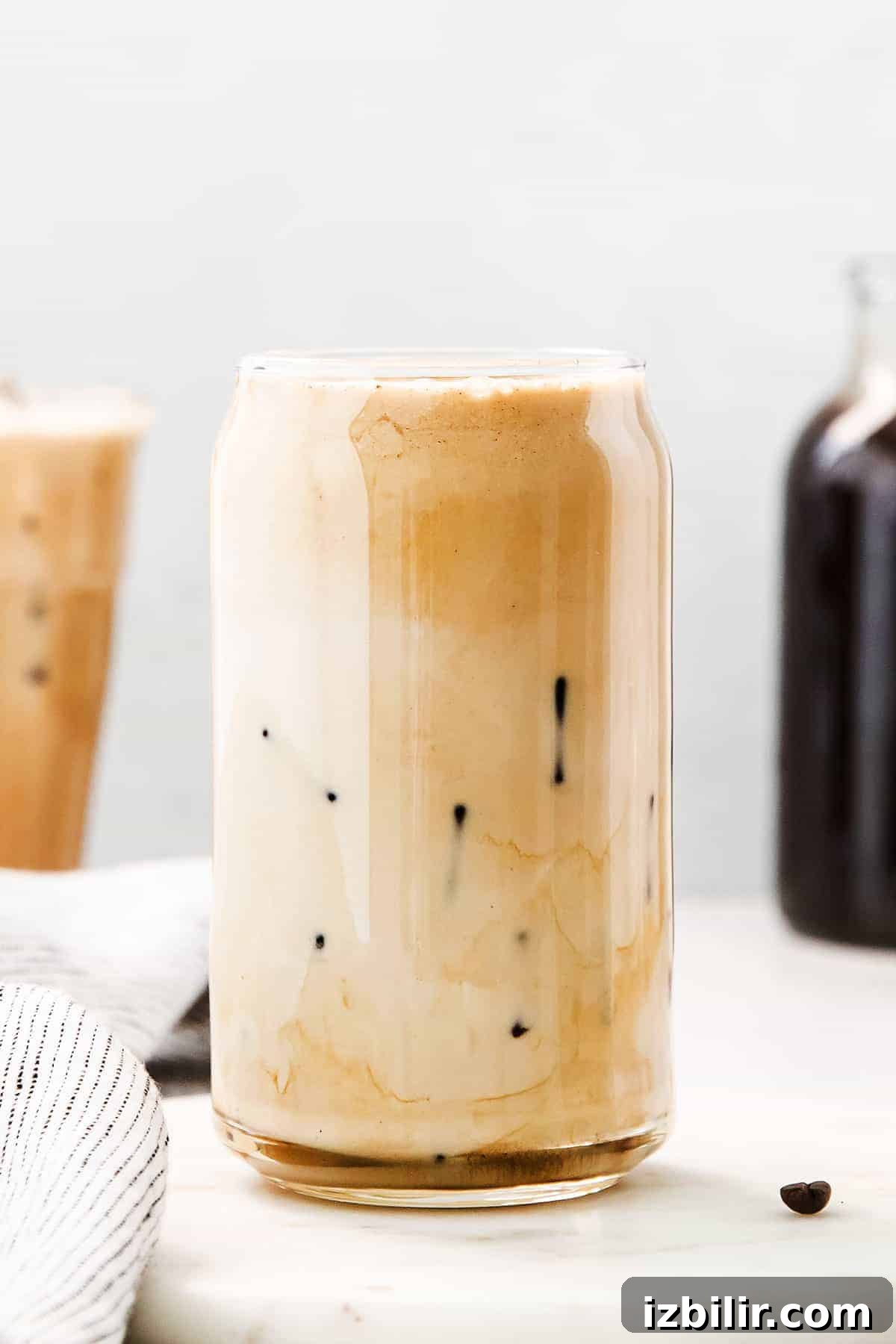 A cup full of vanilla sweet cream cold brew.