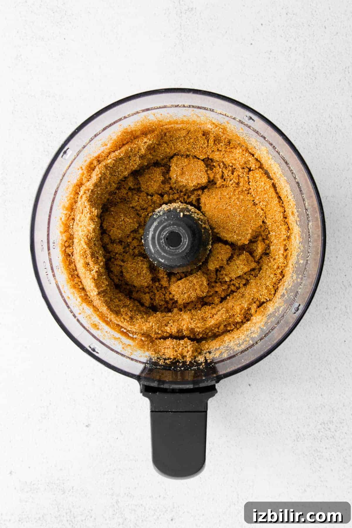 Graham cracker crumbs graham cracker crust in a food processor