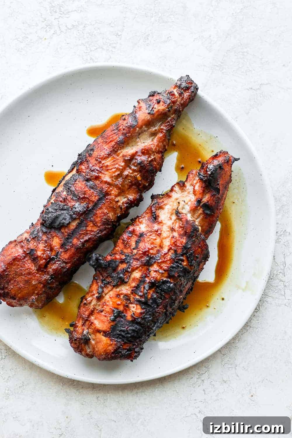 Two pork tenderloins on a plate