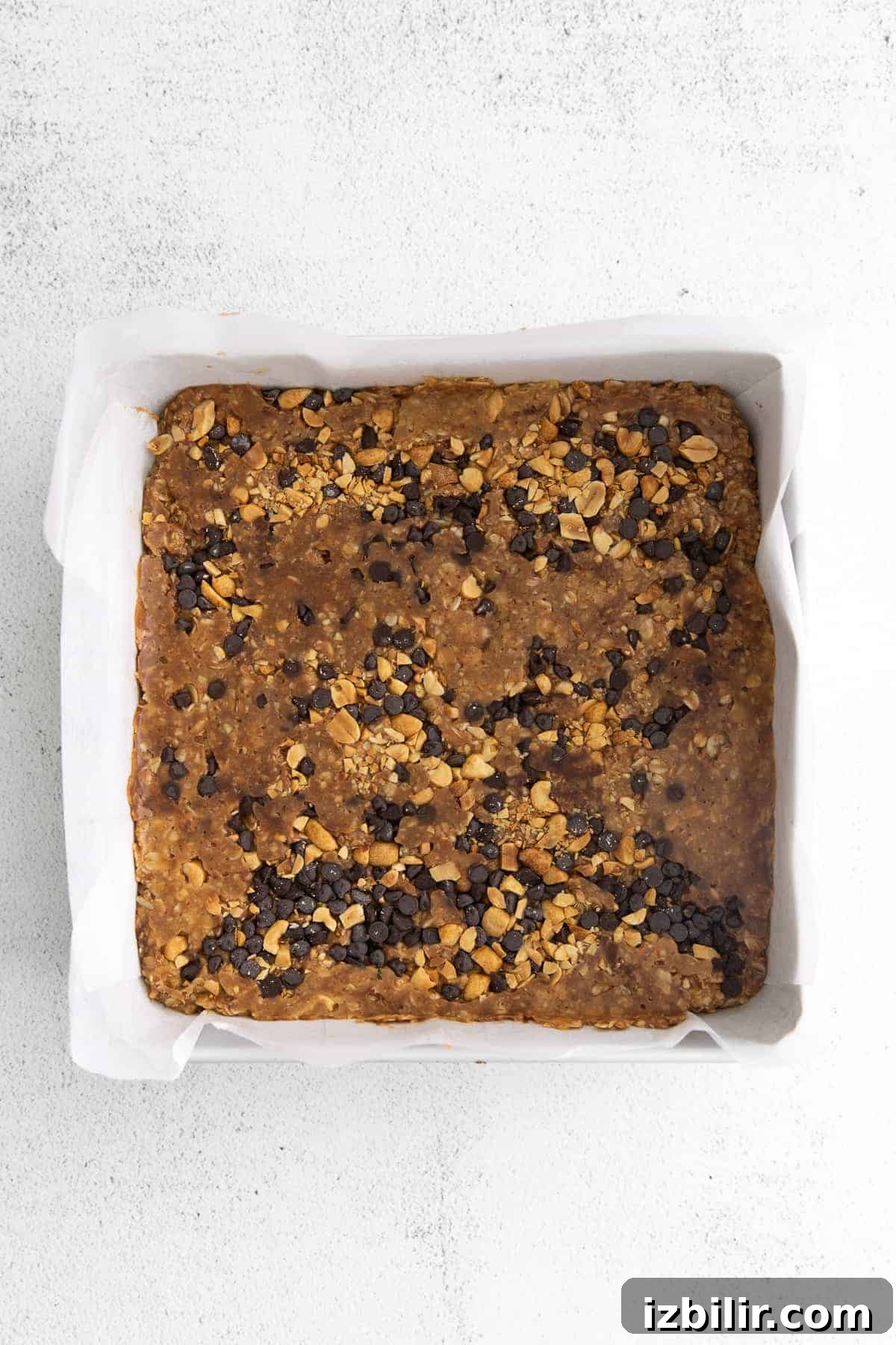 Homemade granola bars in a dish bars in dish
