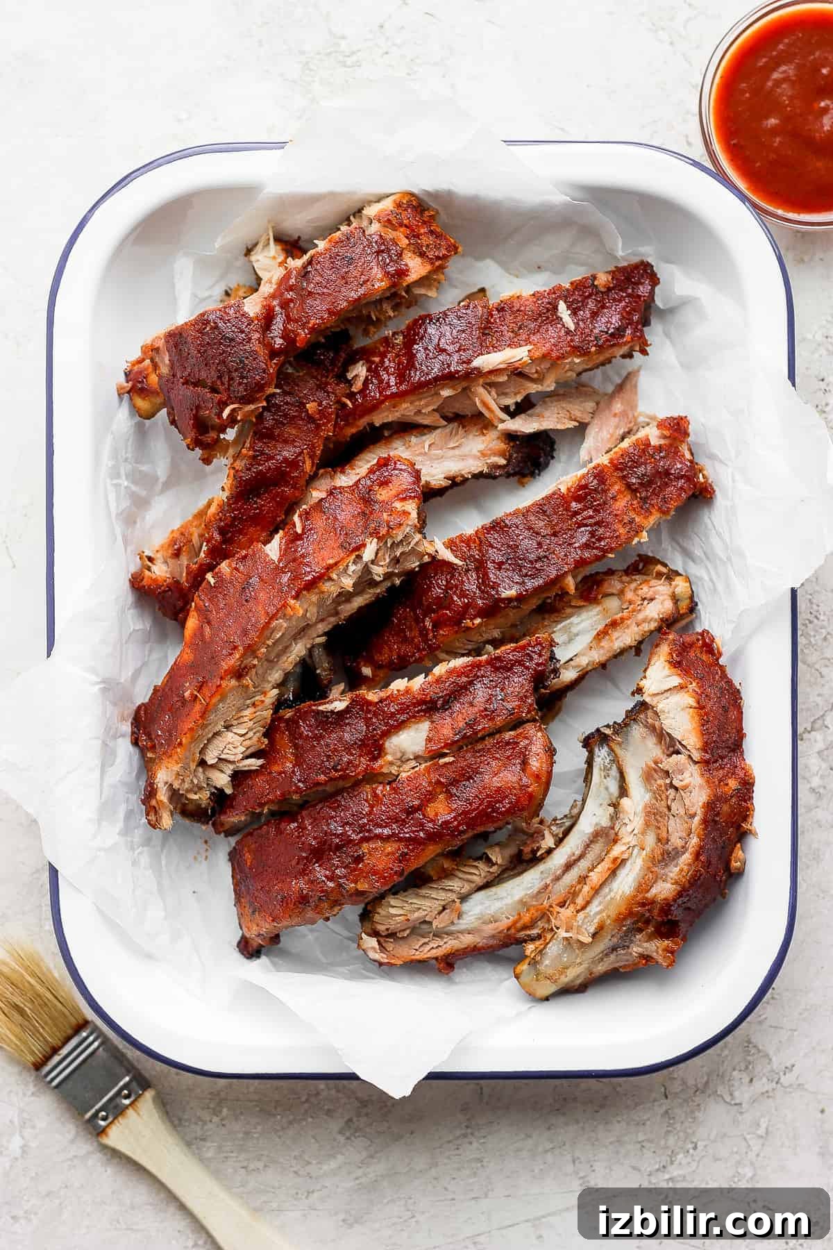 How to Make Fall-Off-the-Bone Oven Ribs 2 Ribs in a pan