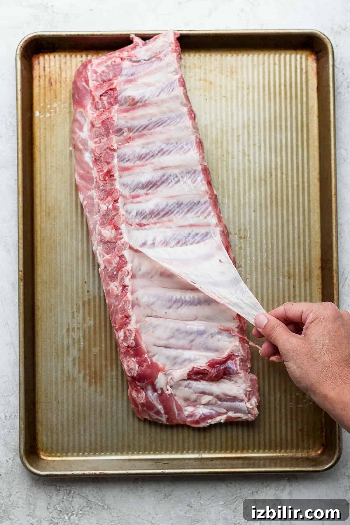 How to Make Fall-Off-the-Bone Oven Ribs 5 Removing the membrane from the ribs