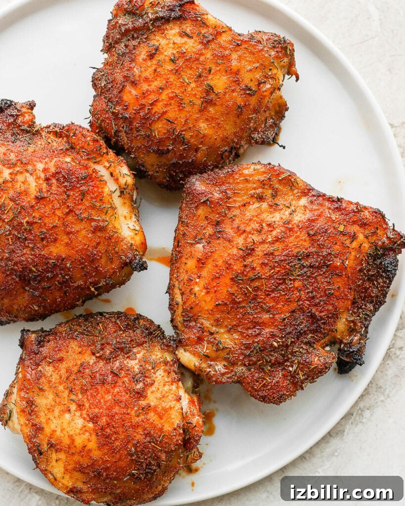 chicken thighs on plate