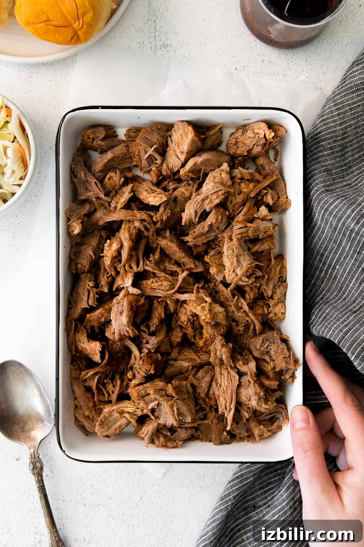 pulled pork in dish