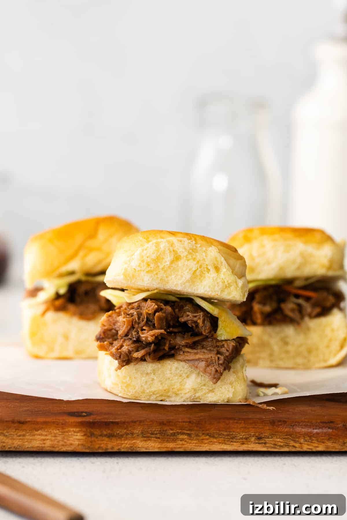 pulled pork on bun