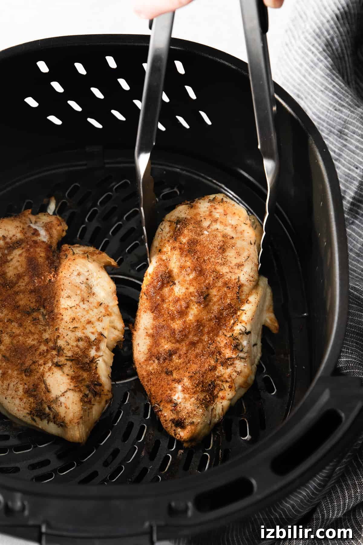 Cooked air fryer chicken breast cooked chicken breast in air fryer