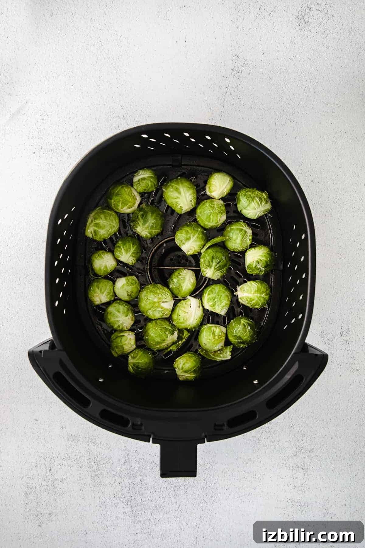 Crispy Air Fryer Brussels Sprouts Recipe 4 Brussel sprouts in an air fryer.