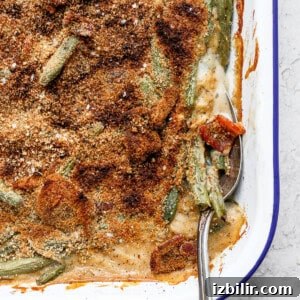 green bean casserole with bacon