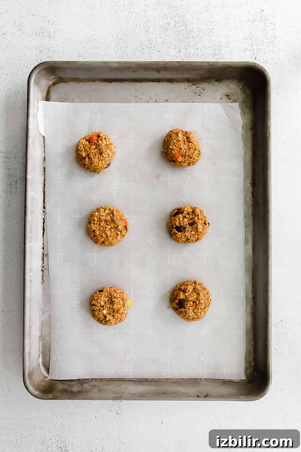 cookies on baking sheet