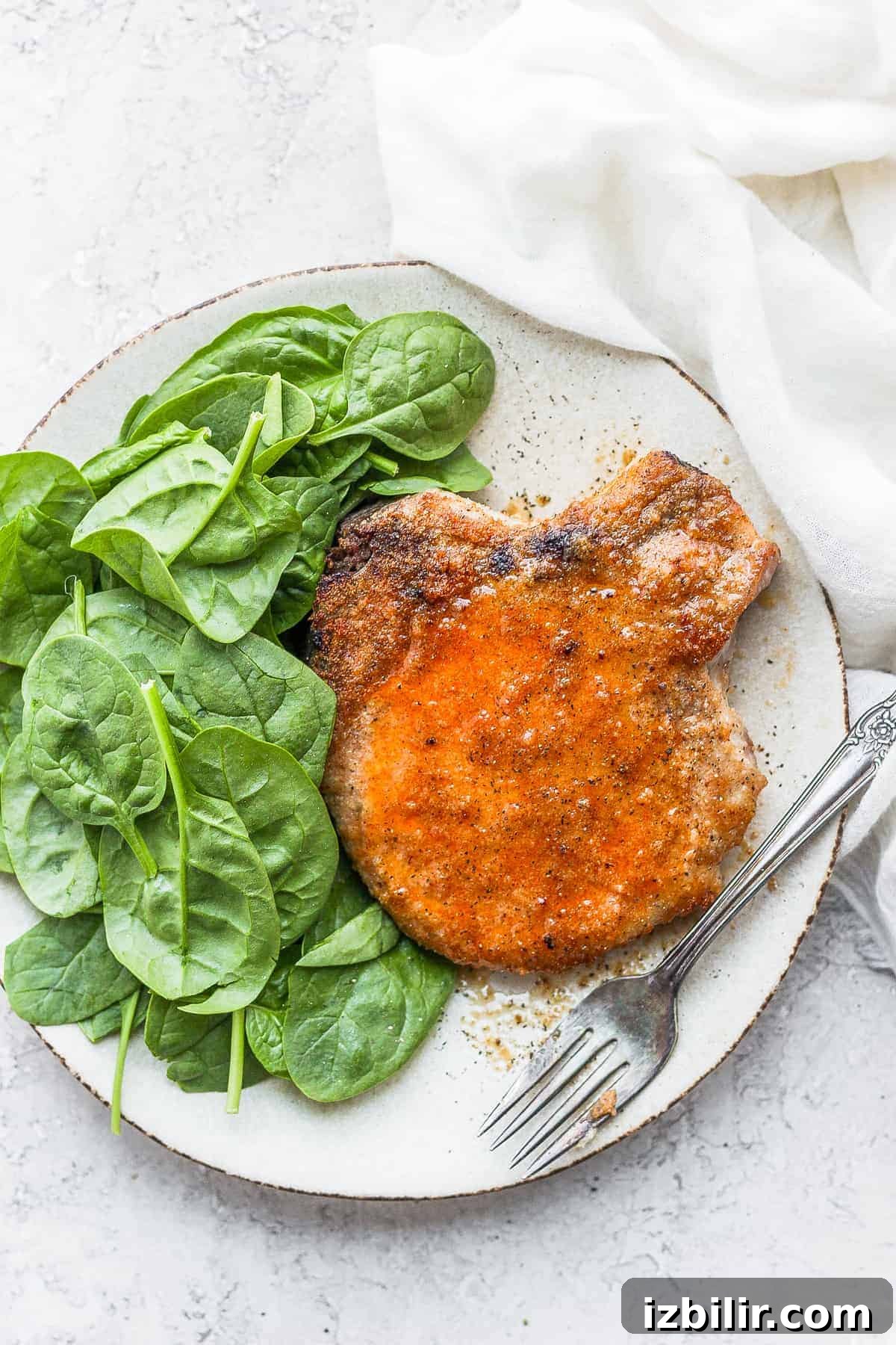 pork chop on plate