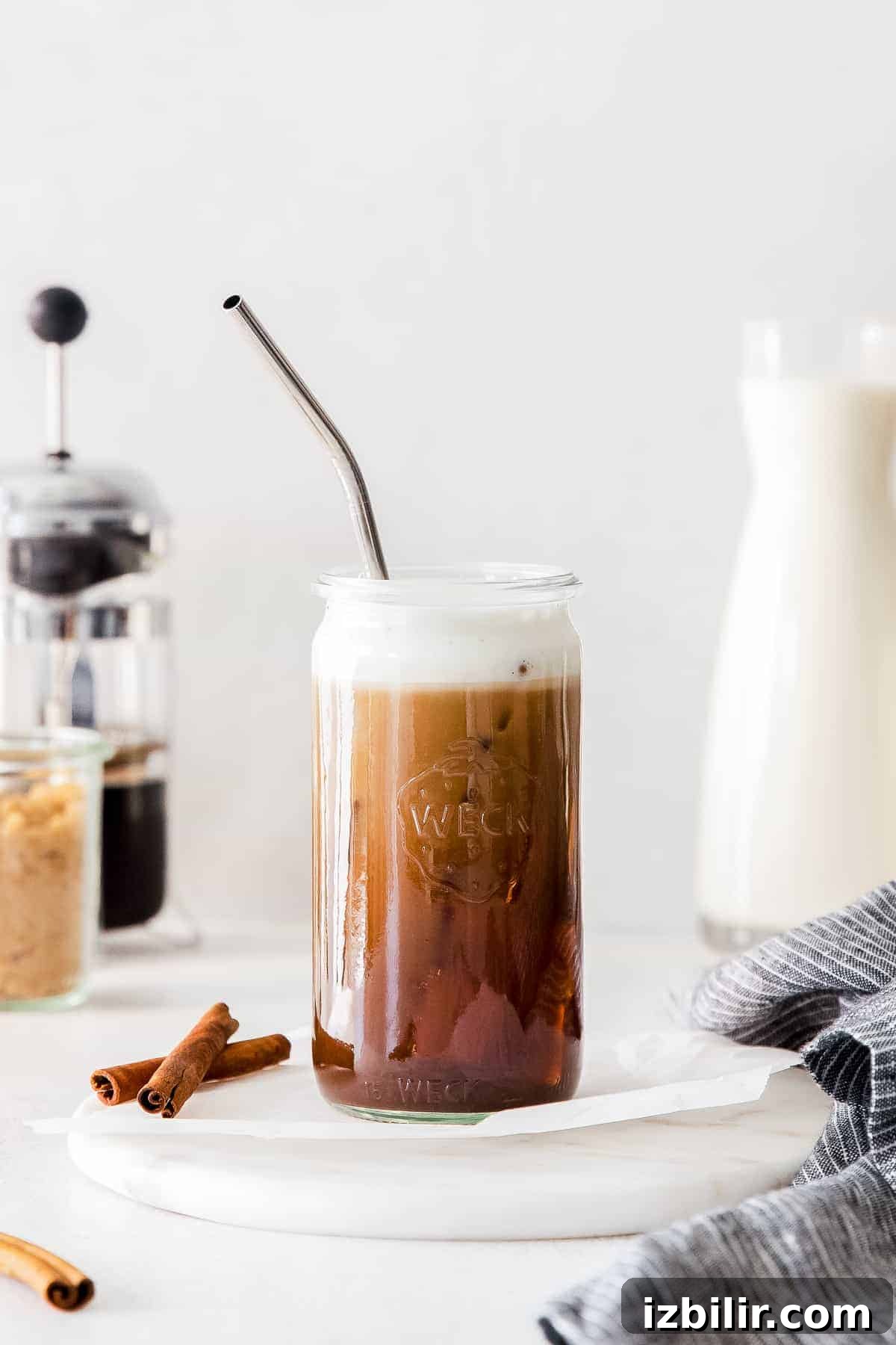 espresso drink in glass