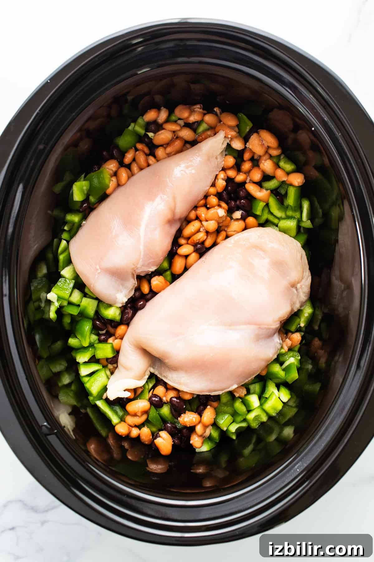 Crockpot Chicken Enchilada Soup Recipe 3 Slow cooker with chicken and beans