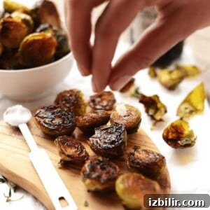 Roasted Brussels Sprouts with Balsamic Glaze 5 roasted brussel sprouts with olive oil