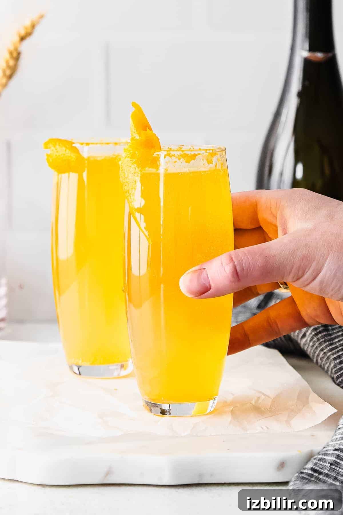 Classic mimosa classic mimosa in a stemless champagne flute