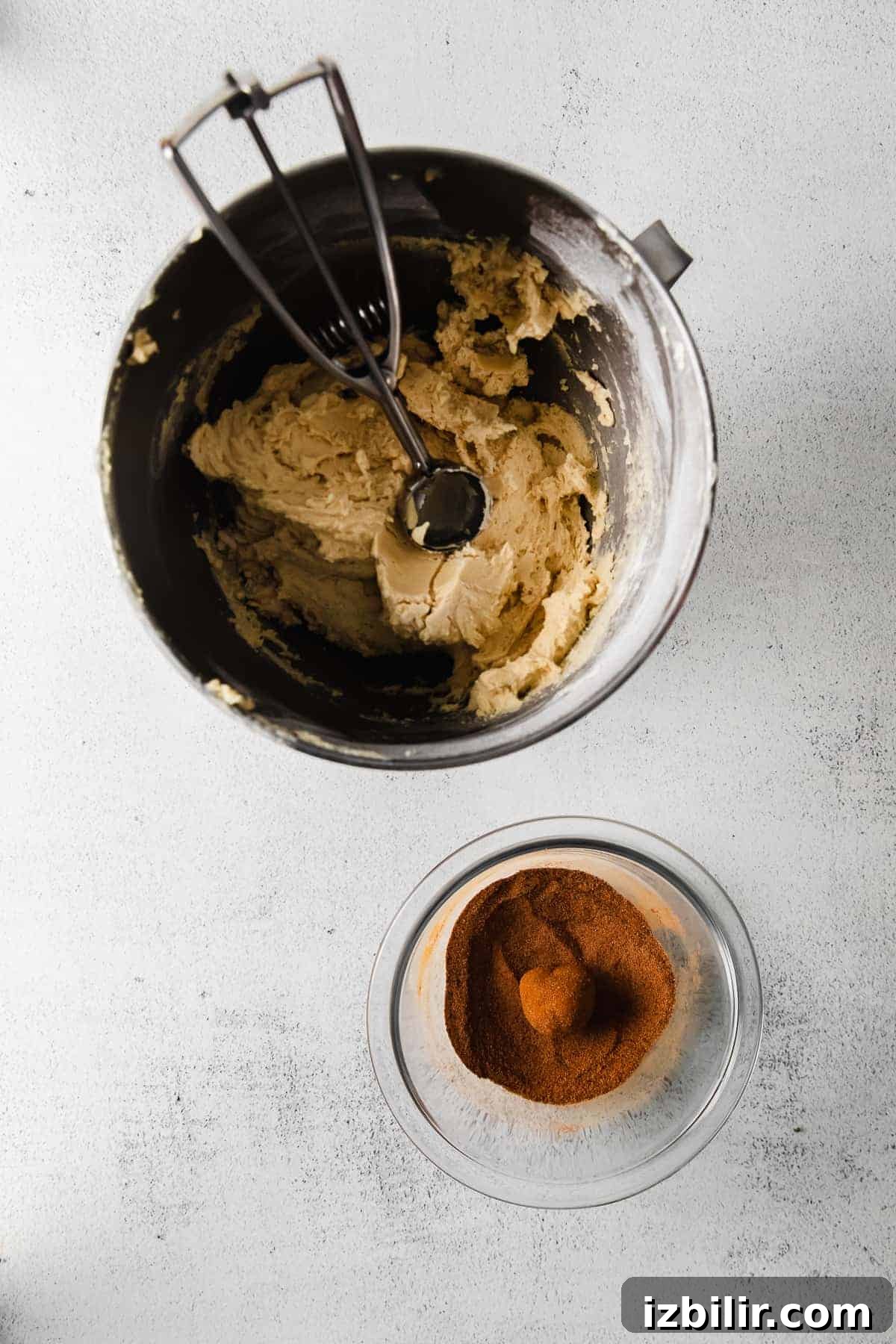 Homemade Snickerdoodle Cookies: Cinnamon Sugar Recipe 5 Scooping snickerdoodle cookie dough