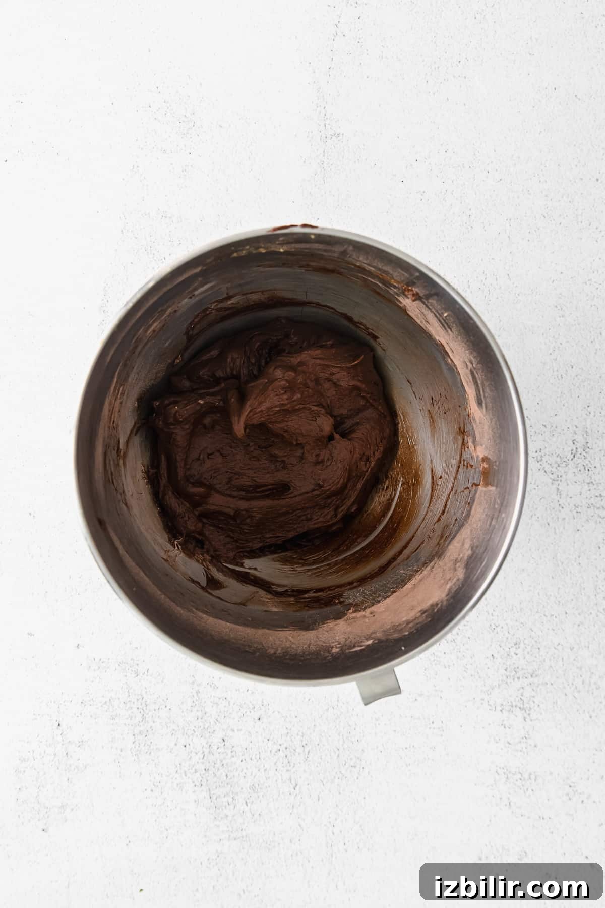 Cookie dough in mixer cookie dough in stand mixer