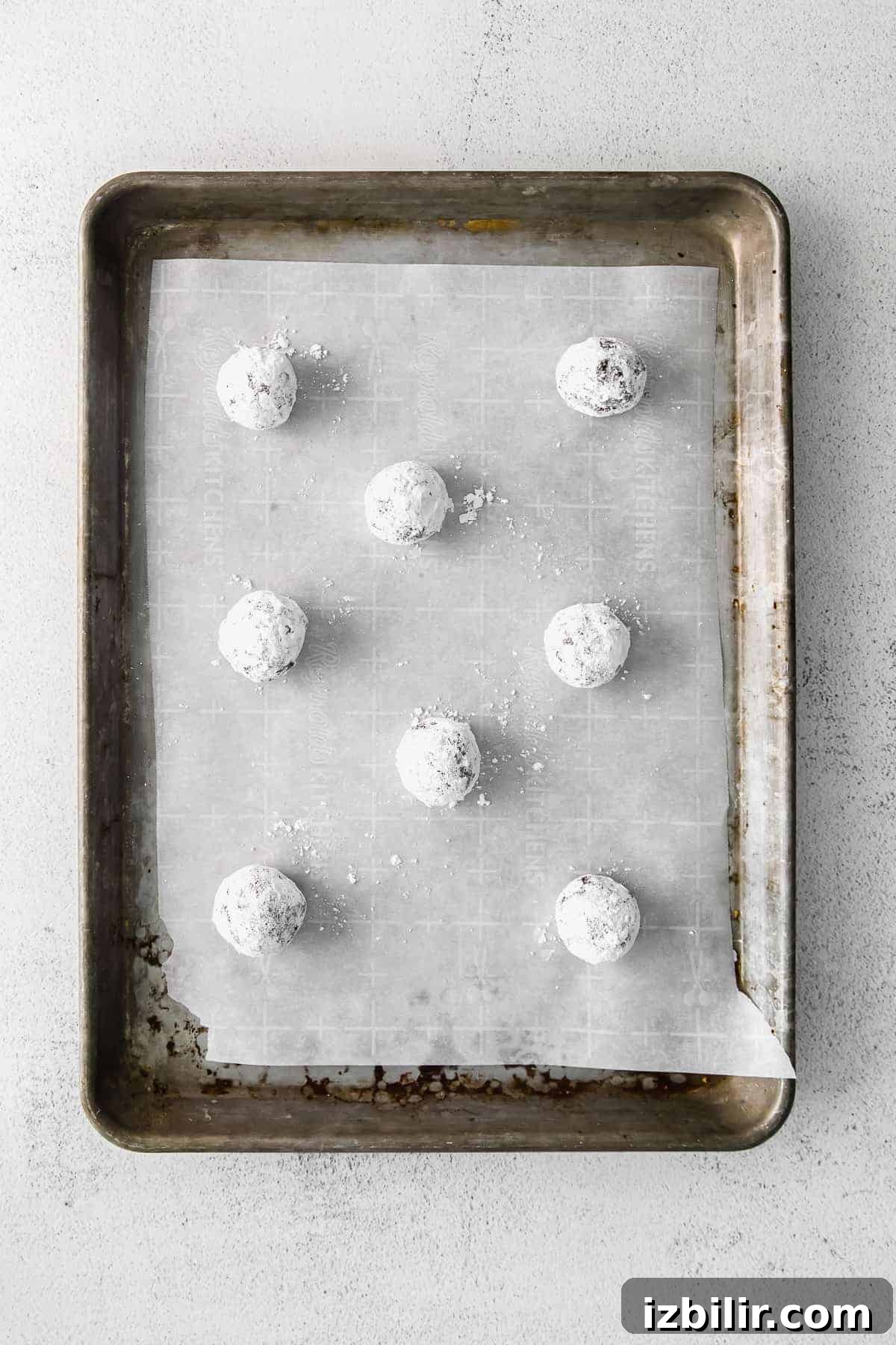 Cookies on baking sheet cookie dough on baking sheet