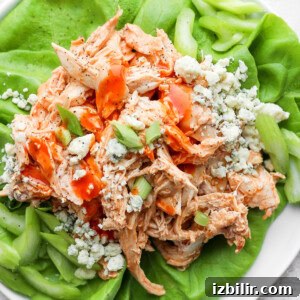 Crispy Air Fryer Buffalo Chicken Wontons Recipe 2 Buffalo chicken in lettuce wraps.
