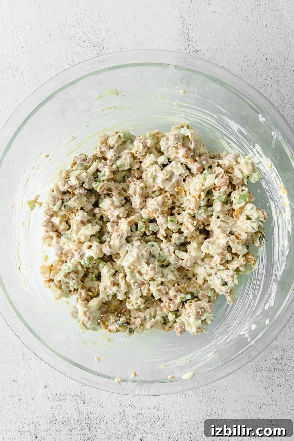 chickpea salad in bowl