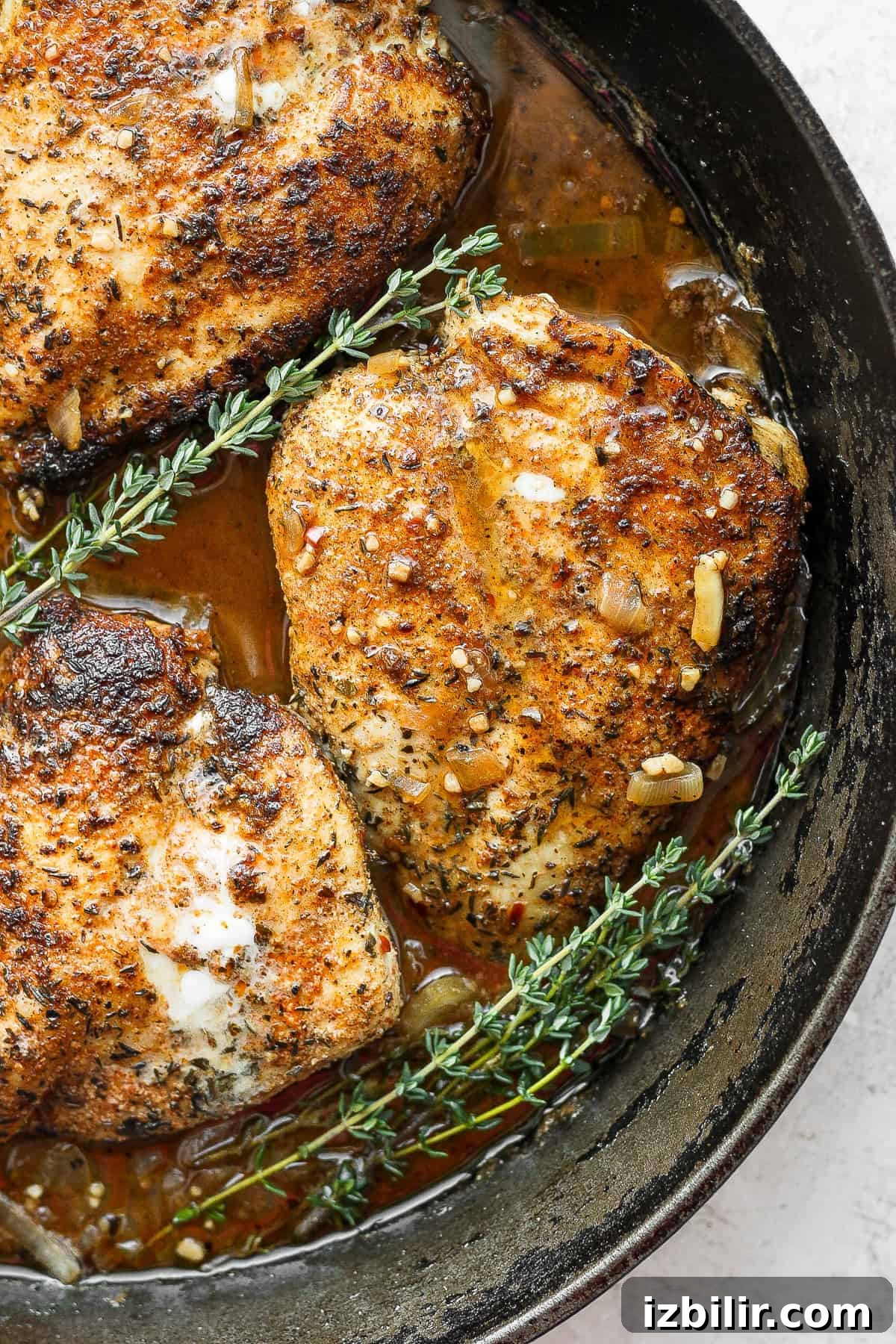 Garlic butter chicken in a cast iron skillet garlic butter chicken in a cast iron skillet