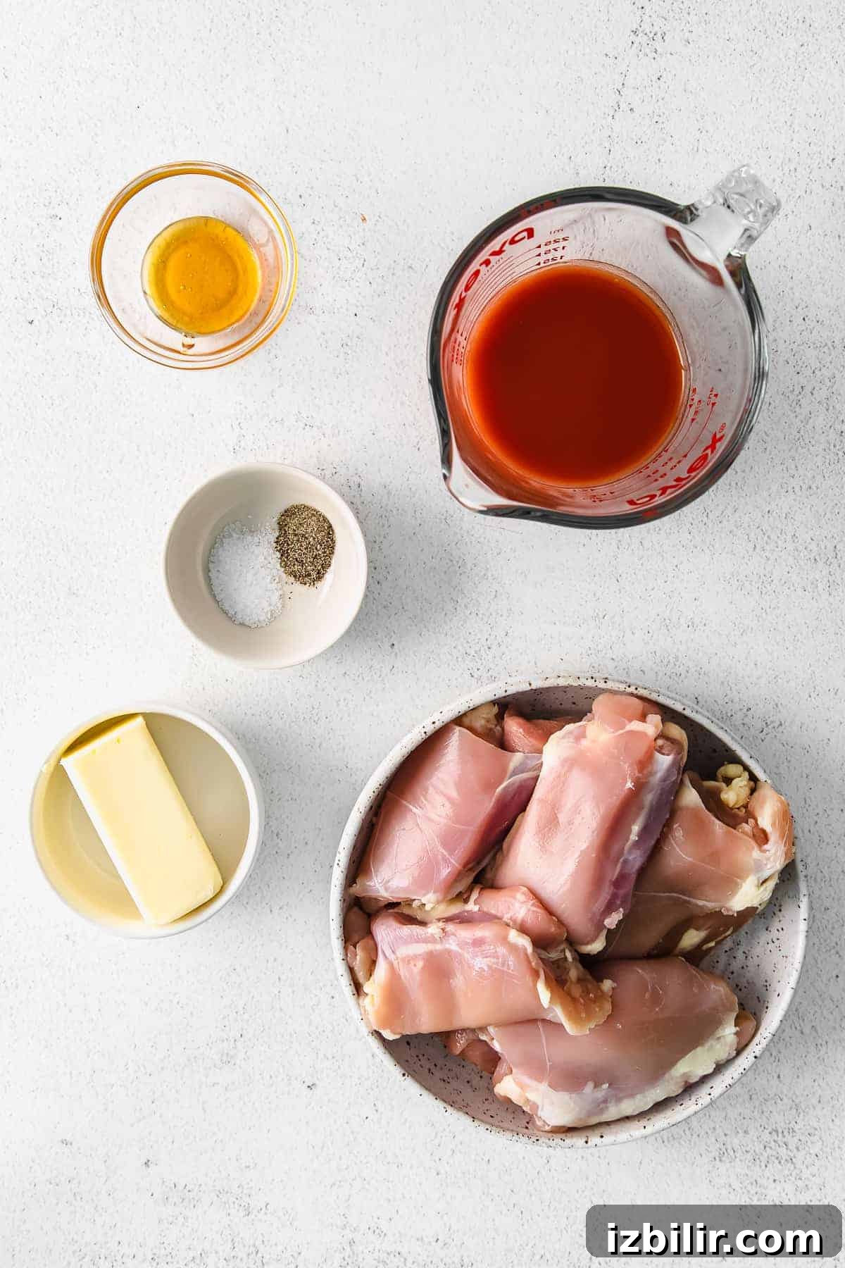 ingredients for baked boneless chicken thighs