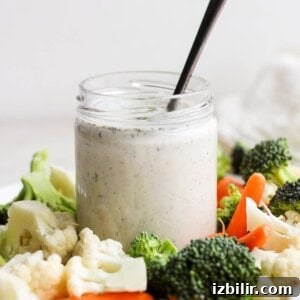 ranch dressing in jar.
