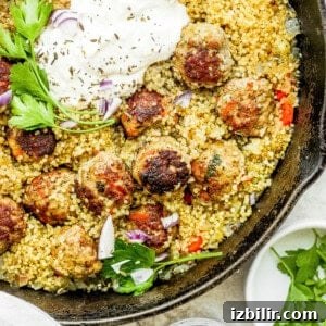 One-Pot Za'atar Meatballs and Quinoa