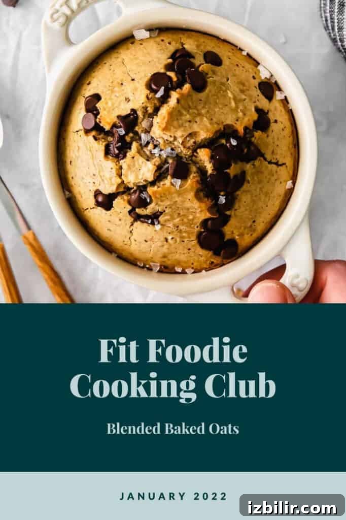 Fit Foodie Cooking Club: January 2022 Recipes and Meal Ideas 2 Blended baked oats in a bowl