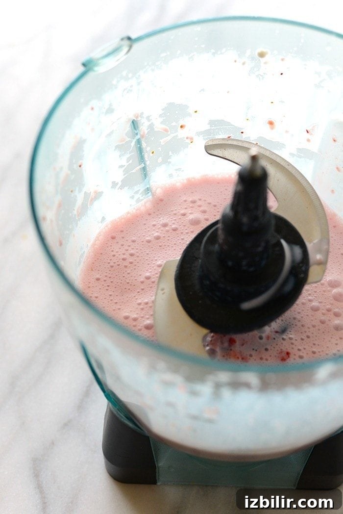 ingredients blended in food processor.