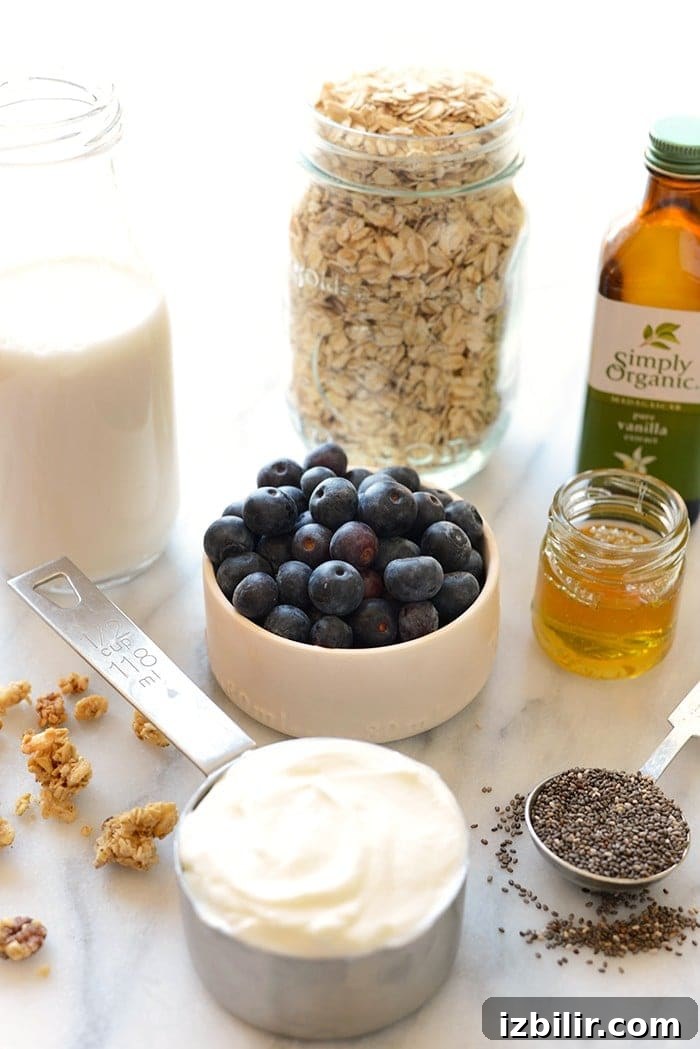 overnight oats ingredients